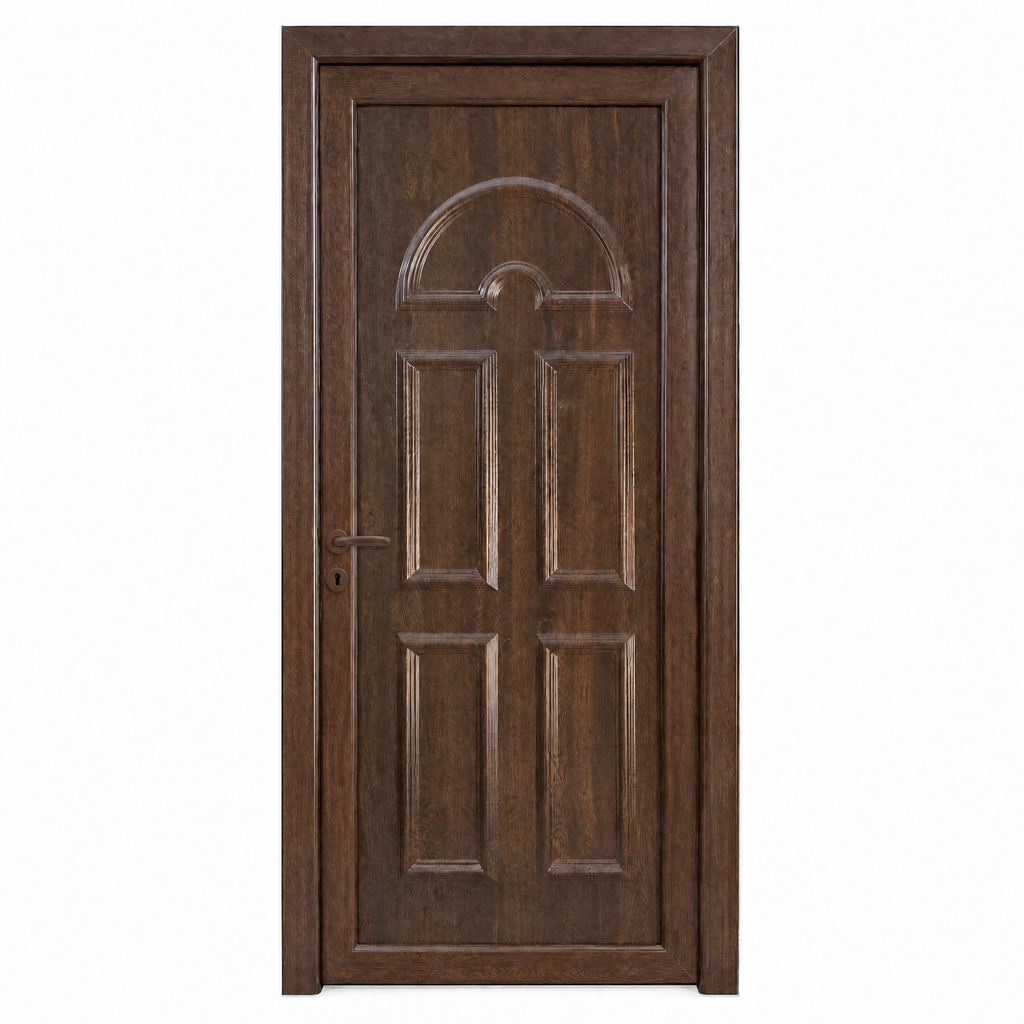 Ușă de intrare PVC - model Köln5 - profil 70mm, panel 24mm, sticlă dublă, armătură din oțel
