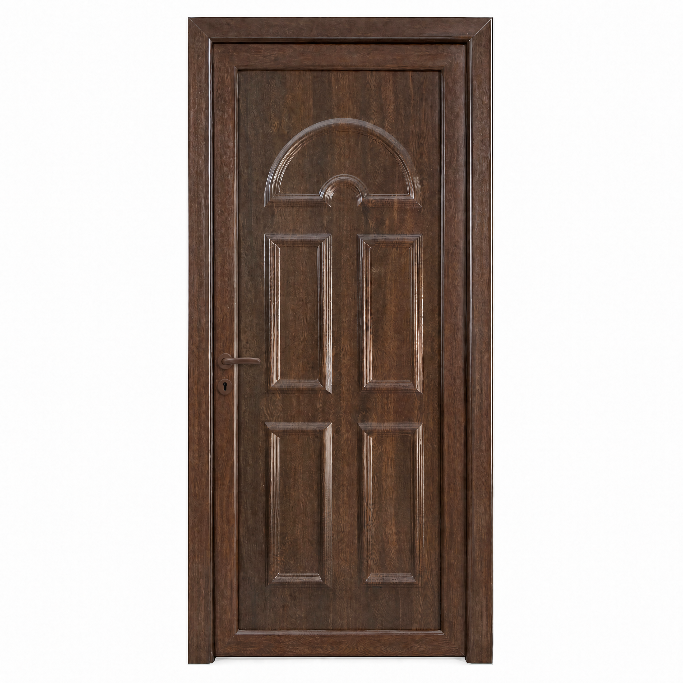 Ușă de intrare PVC - model Köln5 - profil 70mm, panel 24mm, sticlă dublă, armătură din oțel