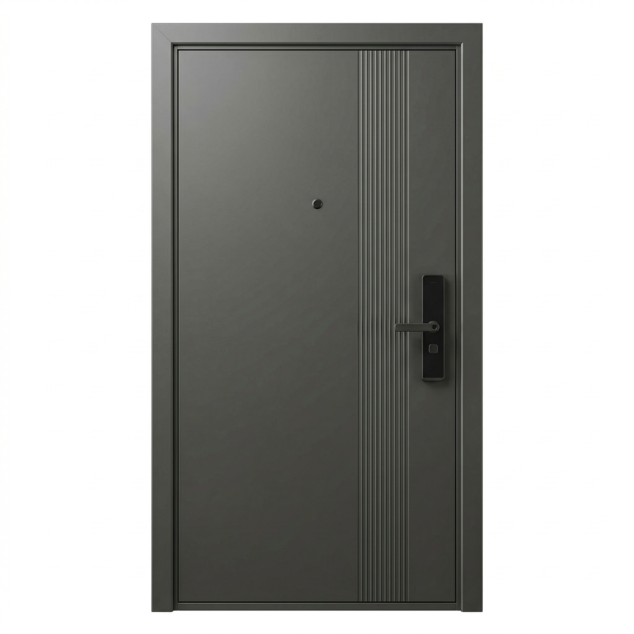 Hőszigetelt biztonsági bejárati ajtó IronDOOR01 98x208cm antracit színű 4 funkciós okos zárral