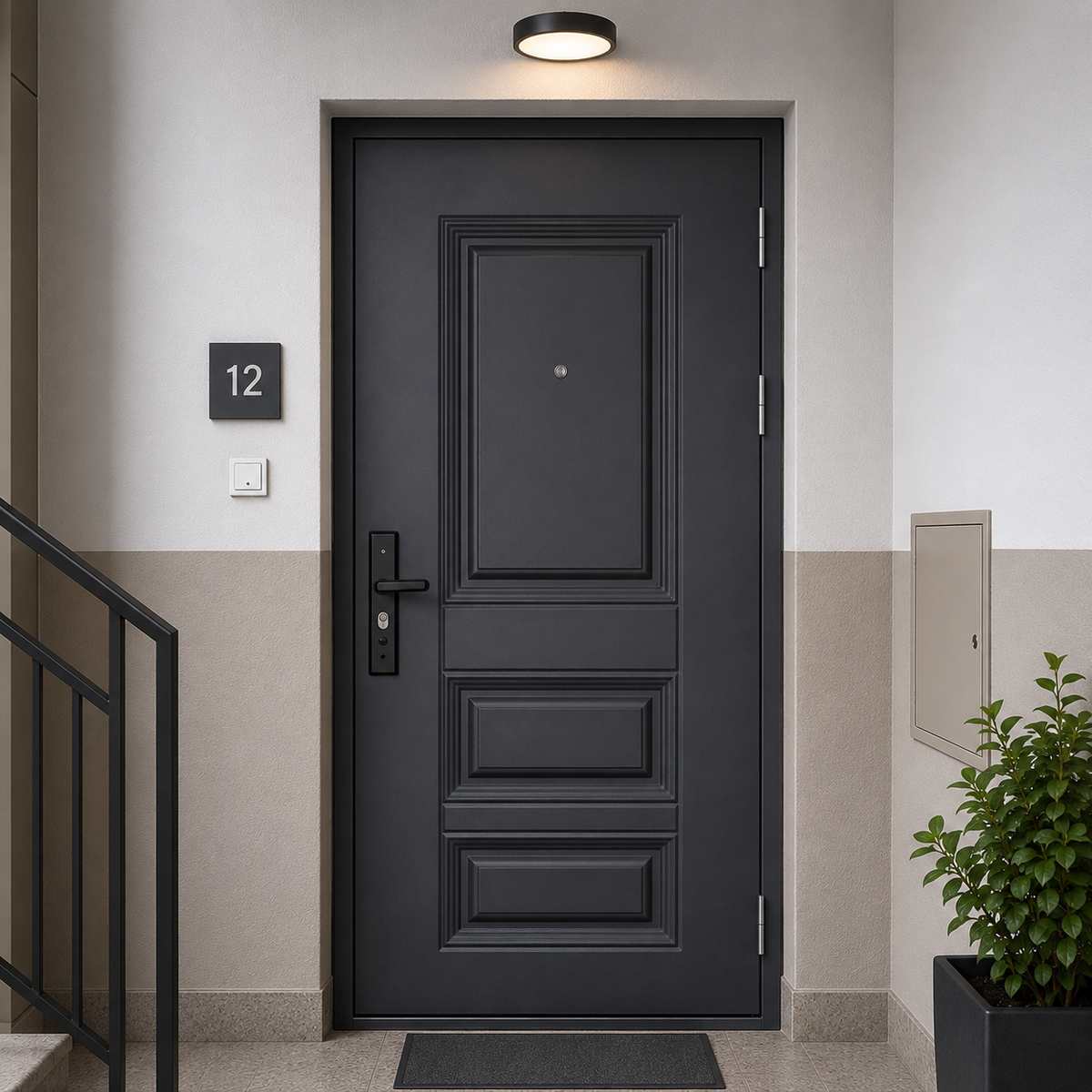 CU DEFECT - Ușă de intrare de siguranță termoizolată IronDOOR15 95x205 cm