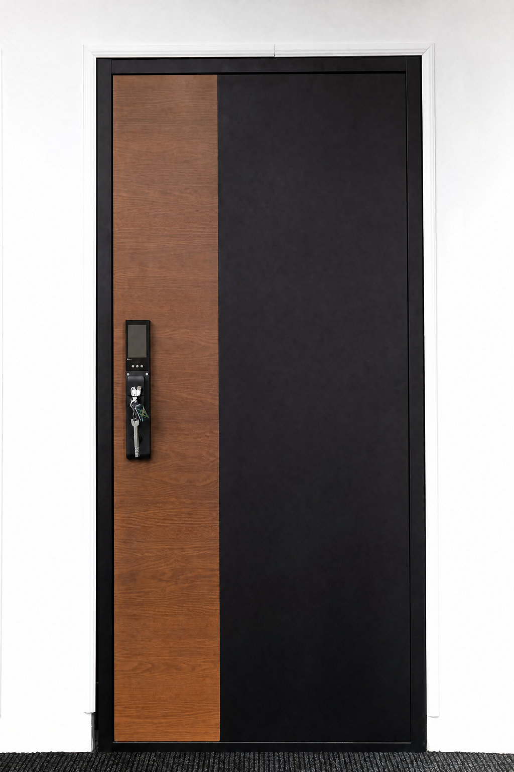 Hőszigetelt biztonsági bejárati ajtó IronDOOR27 98×208 cm - Prémium kivitel: 100mm-es profil, rejtett zsanérral